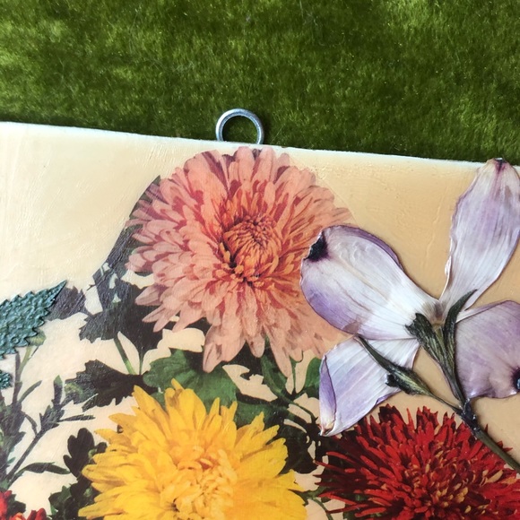 Vintage Handmade Botanical Butterfly Collage - Picture 4 of 4